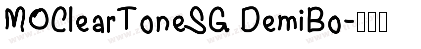 MOClearToneSG DemiBo字体转换